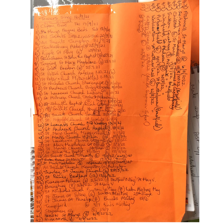 Ring at 50 different towers